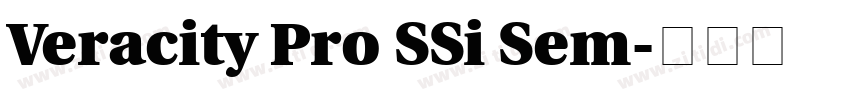 Veracity Pro SSi Sem字体转换 Veracity Pro SSi Sem字体转换